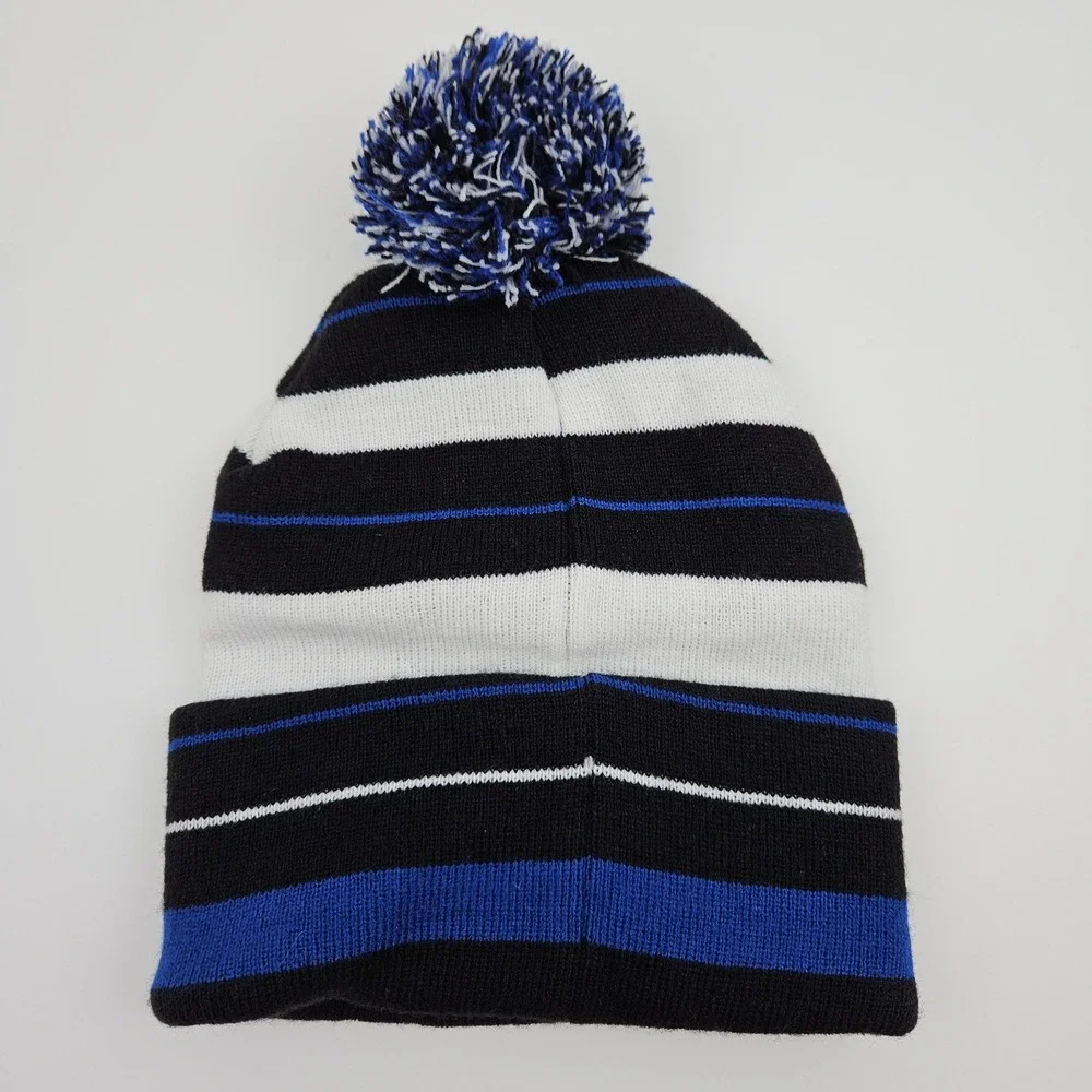 47 Brand Los Angeles Dodgers MLB Cuffed Pom Beanie Hat Black White Blue LA New